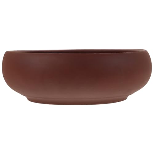 FUNOMOCYA Charcoal Bowl Tea Cup Bowl Tea Bowl Cup Rustic Bowls Sand Brown