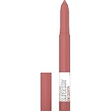 Maybelline Super Stay Ink Crayon Lipstick Makeup, Precision Tip Matte Lip Crayon with Built-in Sharpener, Longwear Up To 8Hrs, Achieve It All, Brown Nude, 1 Count