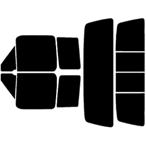 Rvinyl Window Tint Kit Compatible with Ford F-250 1992-1996 2 Door - Black 5% - Single Ply No Bubble Film - Do it Yourself Vehicle Complete Precut Kit