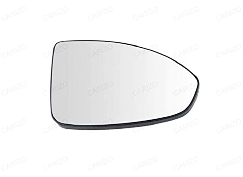CARIZO Rear View Mirror Glass, Right Driver Side, Compatible with Chevrolet Cruze (2009-2015)