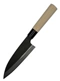 YOSHIDAHAMONO Japanese Deba Knife 6.5 Inch for Whole Fish Breakdown Without Chipping or Tearing...