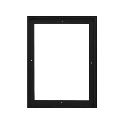 Image of Pixy Canvas Floater Frame 9x12 for 3 /4 (0.75) inch Deep Canvas Paintings /Canvas Prints /Wood Canvas Panels /Wall Art /Wall Decor /Home Decor /Artwork (Black Oak, 9 x 12 inch, Portrait)