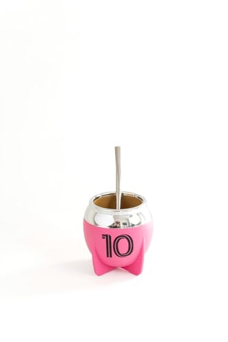 INTER MESSI- Mate Starter Pack - Mate Gourd - Milonga Yerba Mate - Easy to remove yerba - No curation necessary