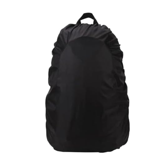 Capa De Chuva Impermeável Para Mochila Preto