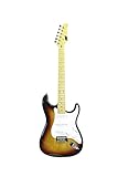 IYV 6 String Solid-Body Electric Guitar, Right, Sunburst (IS-200 SB), 41.73 x 16.54 x 3.15 inches