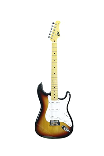 IYV 6 String Solid-Body Electric Guitar, Right, Sunburst (IS-200 SB), 41.73 x 16.54 x 3.15 inches