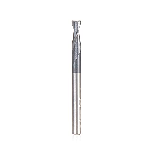 Amana Tool 51674 SC Spiral for Steel, Stainless Steel &amp; Non Ferrous Metal with AlTiN Coating 2-Flute x 1/8 D x 3/8 CH x 1/8 SHK x 1-1/2 Inch Long Up-Cut Router Bit/End Mill