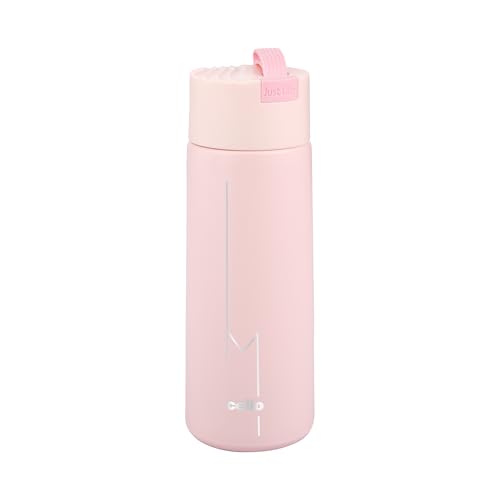 Image of CELLO Duke Insulated Stainless Steel Flask 365 ml, Peach | Double Wall Insulated 24 Hours Hot and Cold Leakproof Thermos Thermosteel Water Tea Coffee Flask Bottle for School Office Travel
