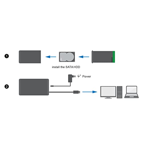 Cofre externo Logilink UA0284 USB 3.0 para disco 3.5" miniatura 5