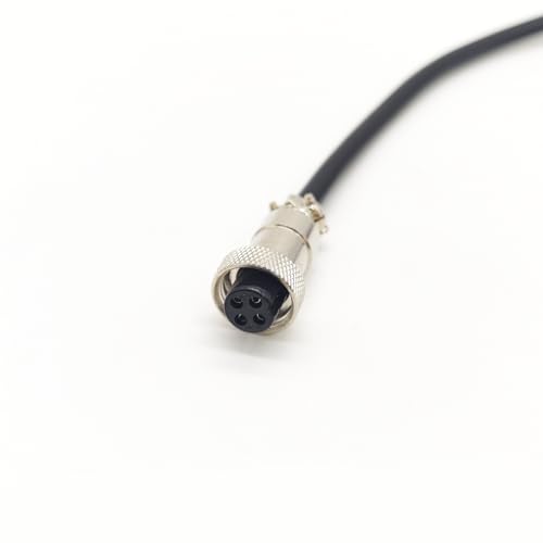 Cable conector aviación GX16 4 pines hembra 2 m miniatura 4