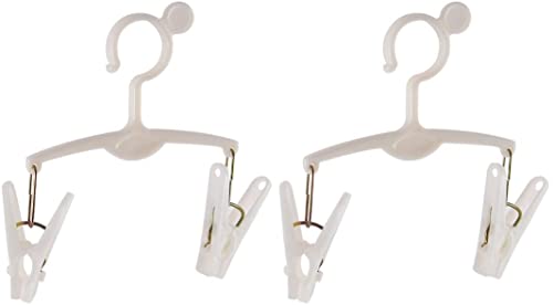 XYWHPGV プラスチック製の服ソックスパンツエアリングクリップクランプ洗濯バサミハンガー2個ホワイト(a6c55 094e3 843c8 a2c8c 4ea11 9b2bf