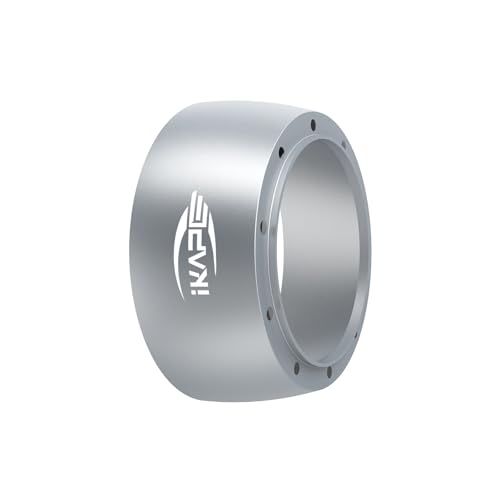 IKAPE 58mm Dosing Funnel, Espresso Ring Compatible with 58 mm Bottomless Portafilter(Silver)