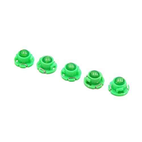 5 lámparas LED verdes T4.7 12V para tablero de auto miniatura 1