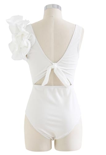 Image of AARAM Stylish Premium Women's One Piece Swimsuit with Cover Ups Wrap Skirt Sarong Floral Print Monokini Tummy Control Swimwear, Printed Costume Women Beach Wear