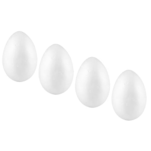 Mikikit Huevos de Espuma para Manualidades de Pascua 15 CM 4 Piezas Decoración Creativa para Juguete DIY Seguro y Colorido para Actividades Escolares y Fiestas