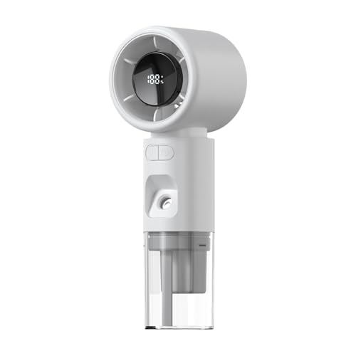 Genérico Ventilador con Nebulizador,Ventilador con Pulverizador de Agua y de Nebulización - de Enfriamiento Portátil con Pantalla Digital para Exterior Camping y Hogar
