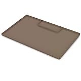 XDS 34''x22'' Cut to Fit Under Sink Mats,Silicone Under Sink Liner for Kitchen Cabinets, Preventing Drips, Leaks, Spills (Tan)