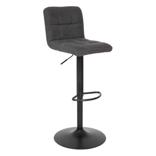 Atmosphera - Lot de 2 tabourets de Bar delek Gris 104x52x45cm