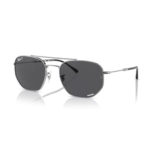 Ray-Ban RB3707 Squared Hexagonal Double Bridge Sunglasses for Men for Women +BUNDLE with ACCESSORY EYEWEAR KIT