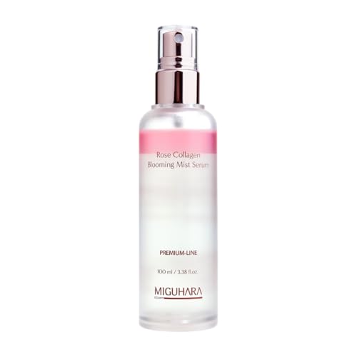 MIGUHARA Rose Collagen Blooming Mist Serum, Hydrating Facial Spray with