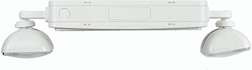 Double Sided LED Emergency EXIT Sign, Remote Capable, Two LED Flood Lights, Backup Battery, US Standard Red Letter Emergency Exit Lighting, Commercial Grade, 120-277V, Fire Resistant (UL 94V-0)