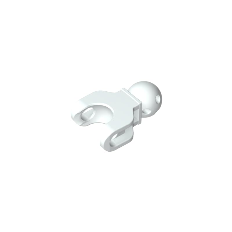 90609 Ball Joint Large Figure Skeletal, Limb, 5L with Ball Joint on Axle and Ball Socket 10 Pieces GDS-1207 Compatible with Lego Building Blocks Color:Milky White โ image 1