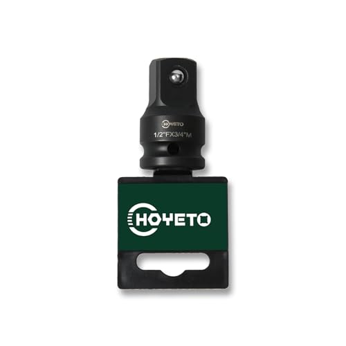 HOYETO 1/2 to 3/4 Drive Impact Adapter | Cr-Mo Steel | Heavy-Duty Rotation Converter for Machinery