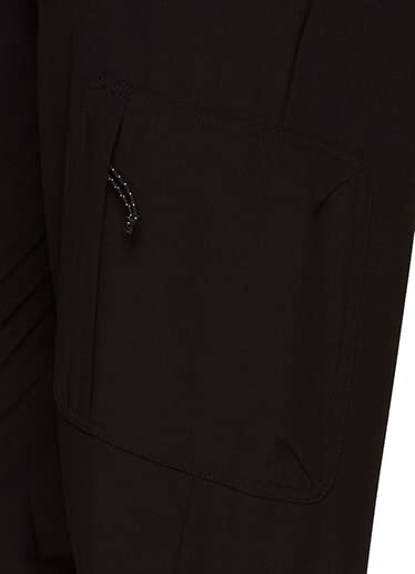 Avalanche Women's Hiking Casual Quick Drying Ripstop Cargo Capri Pant Cargo Black M