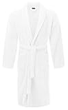 Terry Bathrobes Towel Unisex With Slipper Bathrobes for Men Bathrobes for Women Lightweight Bathrobe Side Pockets White Bathrobes Hotel Quality Luxury Bathrobe Absorbent Soft Cotton Loop