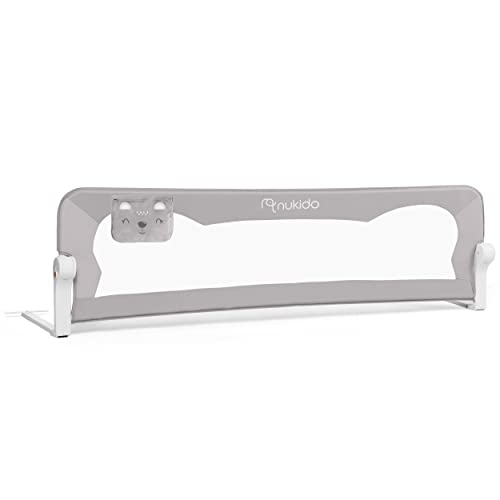 Barrière de sécurité lit bébé pliable 180 cm avec ceintures