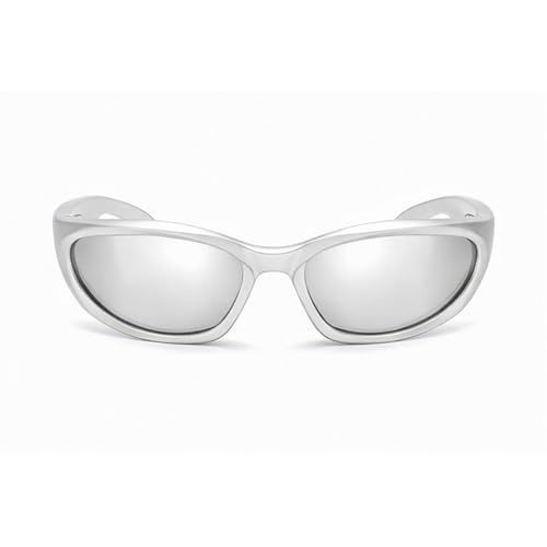 Image of Dervin UV Protected Wraparound Y2K Sunglasses for Men & Women, Full Rim Trending & Stylish Sports Shades