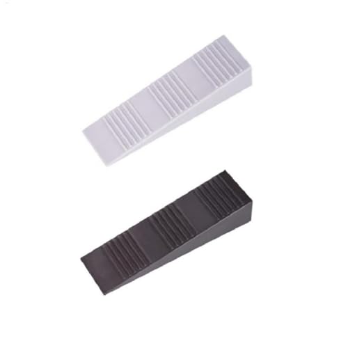 2 topes de goma para puerta, cuña antideslizante para puerta de suelo, para reducir el ruido, ideal para todos los suelos y todo tipo de puertas, color aleatorio