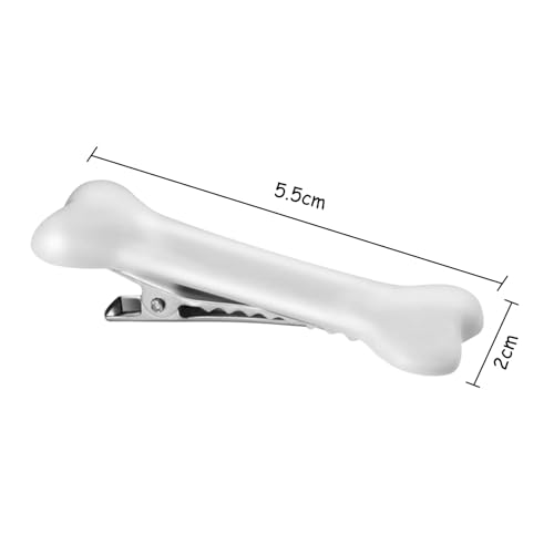Pinzas para cabello hueso, 4 piezas miniatura 3