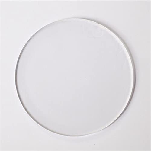 Zestaw 10 przezroczystych kółek akrylowych o grubości 1-10 mm i średnicy 2-19 cm, idealnych do majsterkowania i modelarstwa(8CM*10MM)