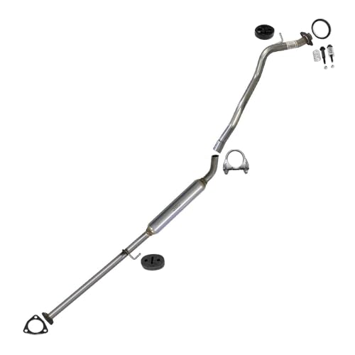 Exhaust Resonator Compatible for 1997-2001 Honda CR-V 2.0L | Stainless Steel | Northeastern Exhaust | Free Gaskets, Hangers, Bolt Kit, and Clamp Included | Automotive Replacement Part | Direct-Fit