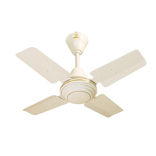 Image of Omen Changing Lives Durby 600mm Ceiling Fan | High-Speed 4-Blade Decorative Fan with Anti-Dust Coating | Energy-Efficient & Rust-Resistant | Powerful Motor | 2-Year Warranty | Ivory