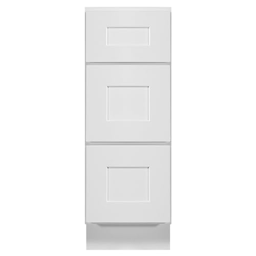 Image of Design House Brookings Kitchen Drawer Cabinet, 12 inch, White
