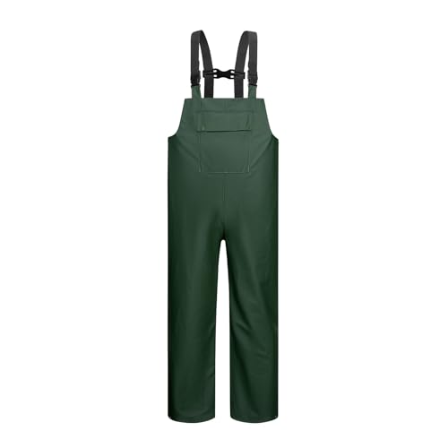Best Waterproof Overalls Boots Pros Xl Green for Work & Outdoors 15 Crivce Waterproof Work Bib Overalls for Men, Heavy Duty Rain Pants Fishing Construction Waterproof Trousers Rain Gear Green XL