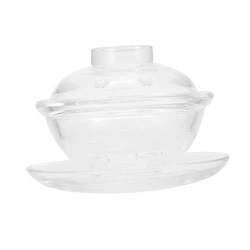 UTHCLO 1set Ciotole Trasparente Con Coperchio Stile Giapponese Per Dessert e Antipasti Per Eventi e Ristoranti Capacità