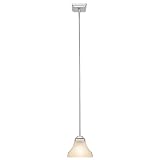 Hampton Bay Nove 1-Light Brushed Nickel Mini Pendant