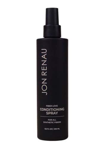 Jon Renau Fiber Love Conditioning Spray, Leave-in Hair Conditioner for Synthetic Wigs and Extensions (8.5 floz)
