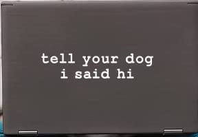 H&S Tell Your Dog I Said Hi Vinyl Decal Sticker | Car | Motorcycle | Truck | Laptop | Any Smooth Surface | Size: 6.5" (White)… #TOP4