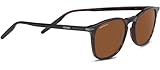 Polarisiert Serengeti Unisex DELIO Sonnenbrille, Shiny Dark Havana, 51/21/140