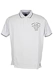  Kitaro Poloshirt Polo Shirt Hemd Herren Kurzarm Baumwolle, Farbe:weiß, Herrengrößen:3XL