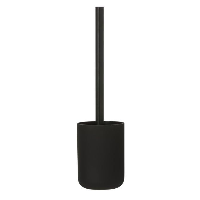 Tiger Porto brosse WC noir support indépendant pot balai toilette sur pied