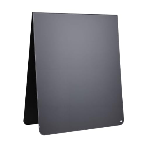 Omabeta Tablón de Anuncios de Mesa de Doble Cara de Metal, Tablero de Notas Resistente para Decoración de Oficina en el Hogar, Tablero de Anuncios de Escritorio de Acero Al Carbono de 12.0 X 10.0 in