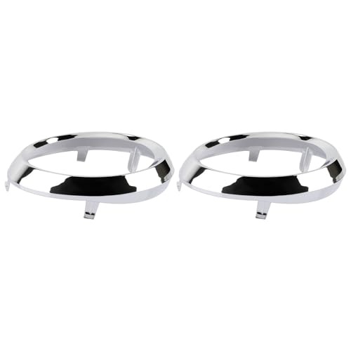 MOTOALL 52713-08020 52712-08020 Pair Fog Light Lamp Bezel Cover for Toyota Sienna SE 2011-2017 Chrome Trim Rings