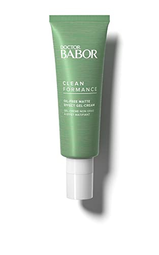 DOCTOR BABOR CLEANFORMANCE Oil-Free Matt Effect Cream, mattierende Gel-Creme, feuchtigkeitsspendend, für Mischhaut, ölige & unreine Haut, 50 ml