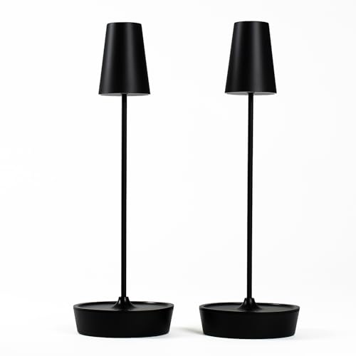 MoriMori LED T-Light ALTO�i�u���b�N�F�j2��Z�b�g FTL-24AT-BK-2 4573111801676 LED ���C�����X �e�[�u�����C�g �^�b�`�d�� 3 �i�K�����i�ő�200���[�����j