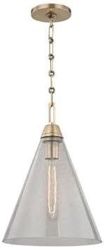 Hudson Valley Lighting Newbury - One Light Pendant - 10.75 Inches Wide by 16 Inches High-Aged Brass Finish -Traditional Installation